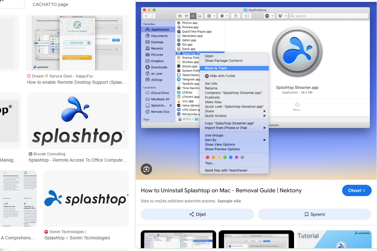 Splashtop, rad od kuće