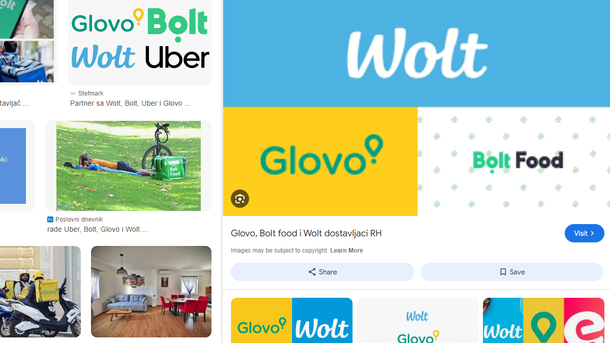 Bolt, Wolt, Uber, Glovo