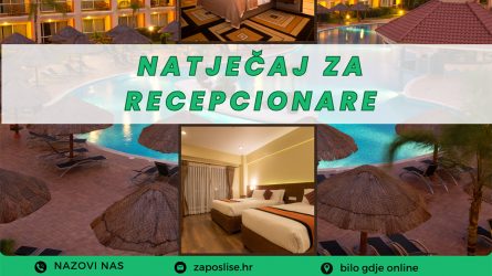 Natječaj za posao, recepcionar, turizam