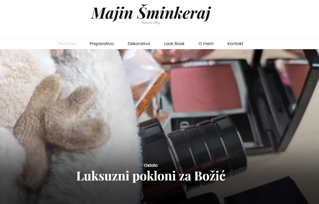 Majin šminkeraj, blog; Izvor - majinsminkeraj.com