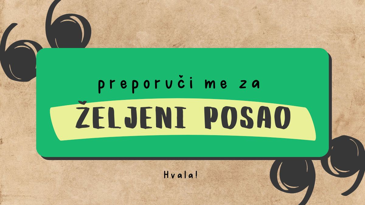 Preporuka: kako doći do nje (uključen predložak)