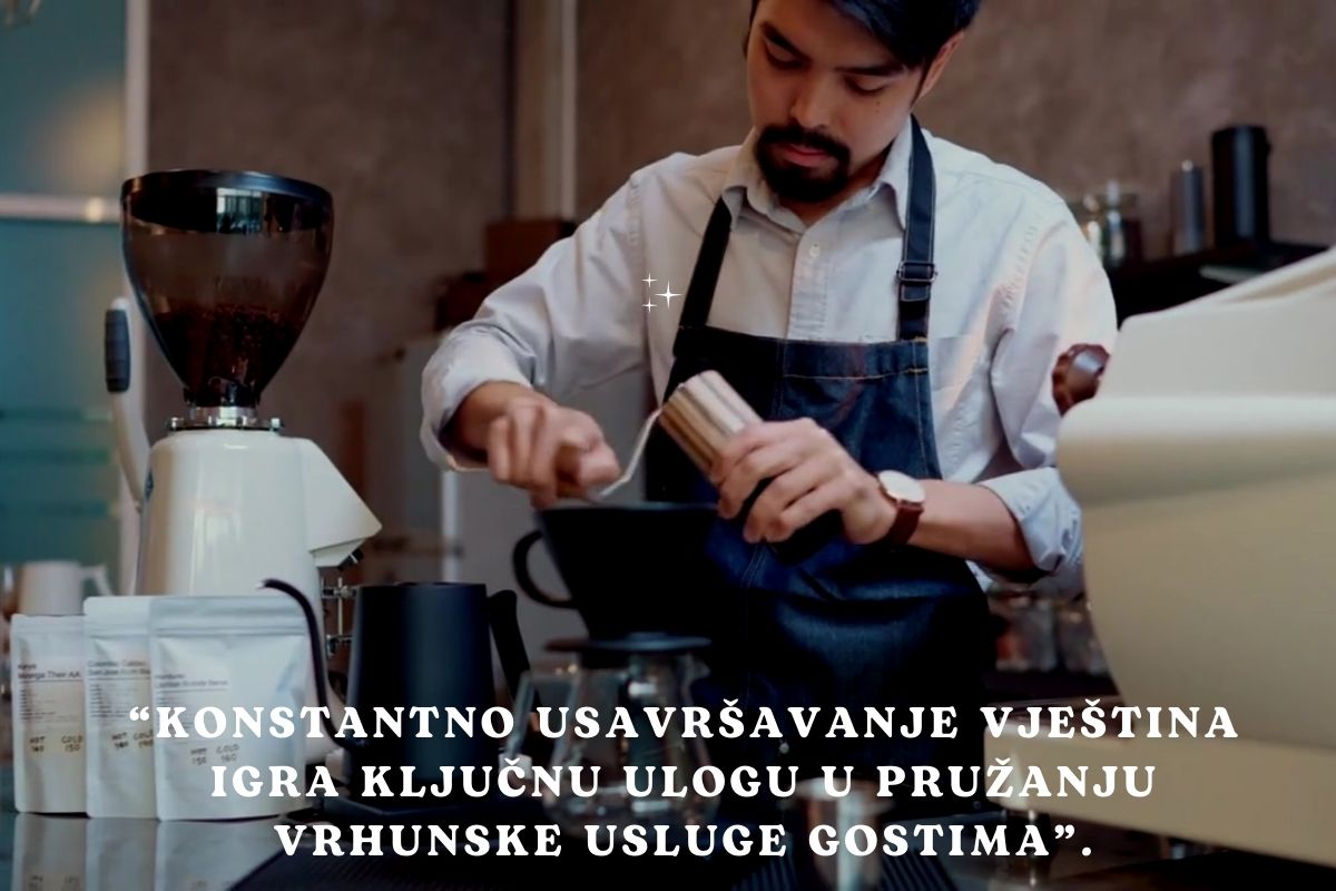 Barista, vještine, usluge, gosti