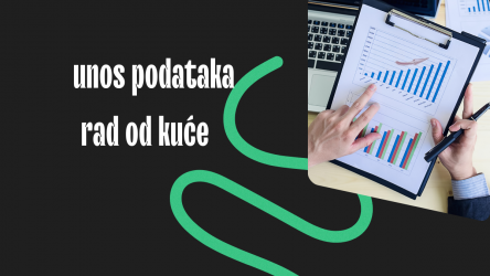 rad od kuće, unos podataka