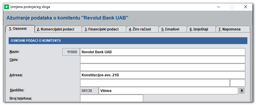 Određivanje Revolut banke u sustavu