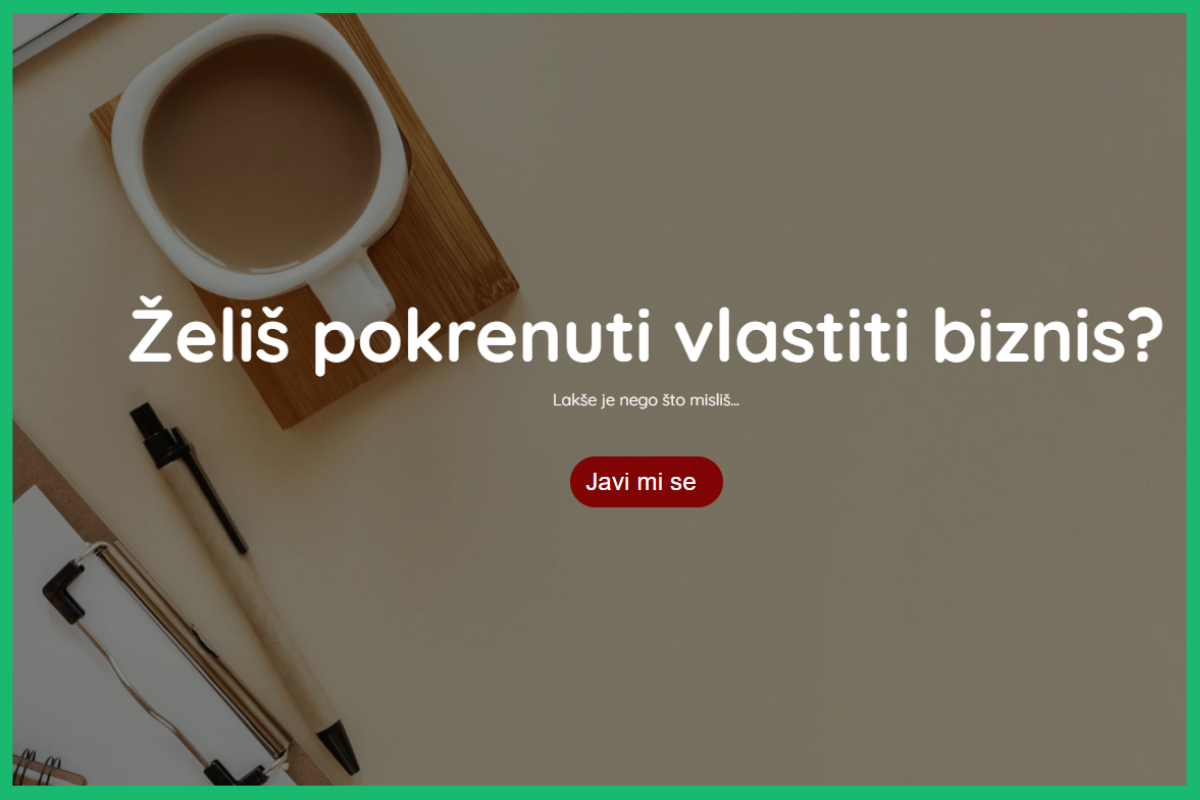 Pokretanje vlastitog biznisa, životopis