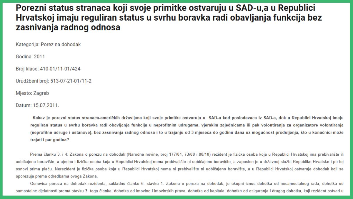 Strani radnici i povrat poreza