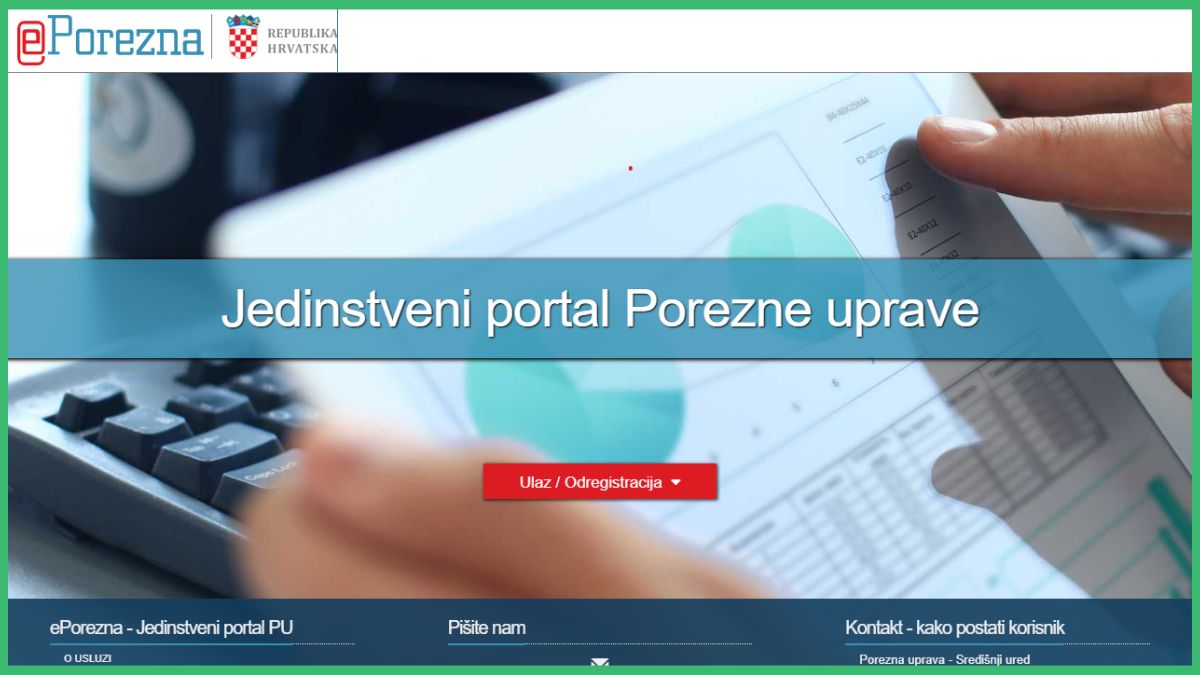 ePorezna uprava, portal