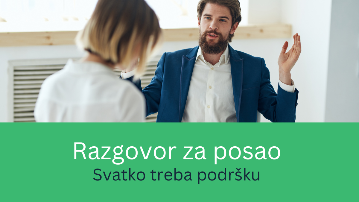 Razgovor za posao: poruke podrške