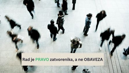 Zapošljavanje zatvorenika, Ministarstvo pravosuđa, zatvor