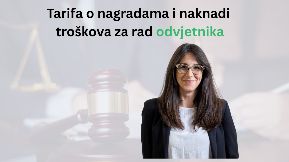 Tarifa o nagradama i naknadi troškova za rad odvjetnika