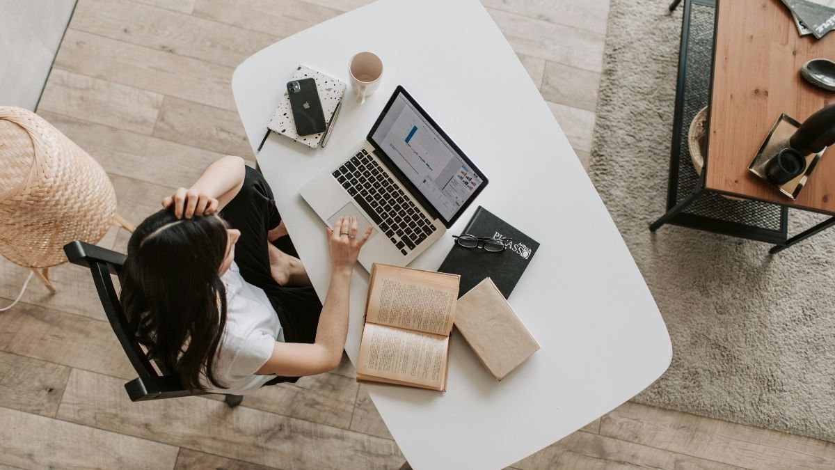 Rad od kuće, pisanje, knjige Pexels