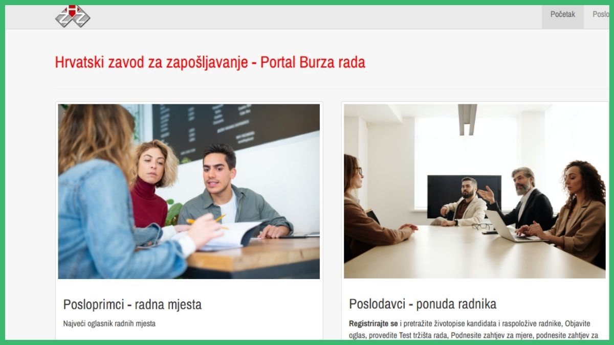 Burza rada, Hrvatski zavod za zapošljavanje burzarada.hzz.hr
