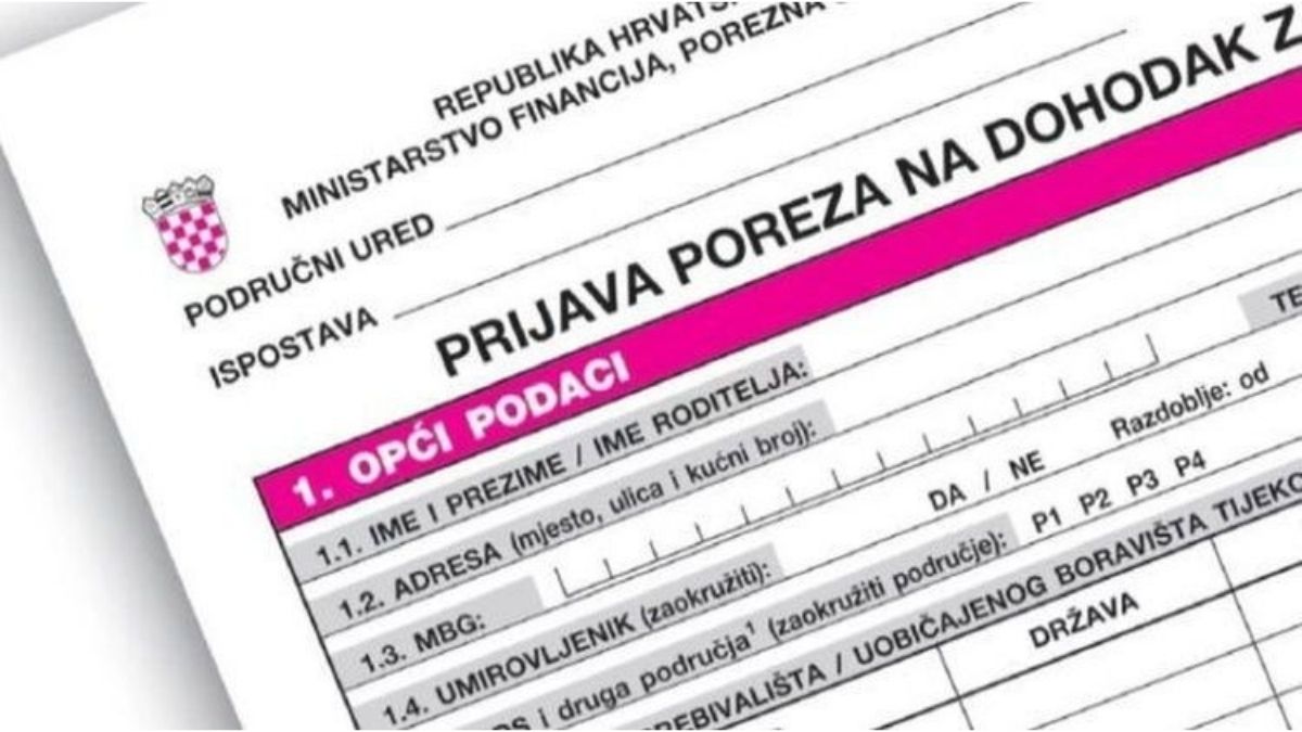 Porezna prijava, porez na dohodak, portal.hr