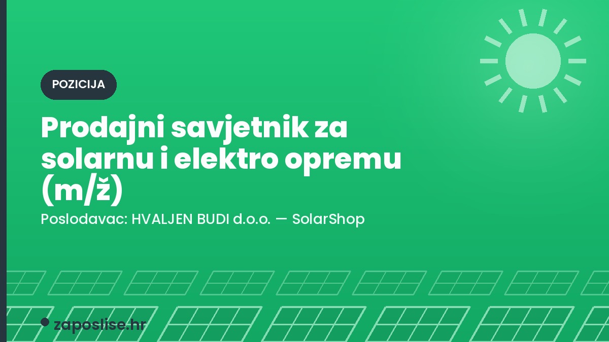 Prodajni savjetnik