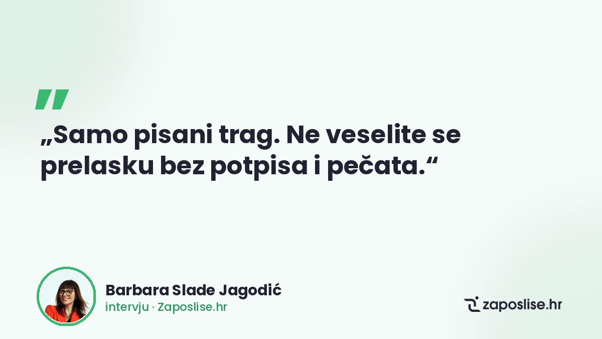 Pisani trag, ugovor o radu