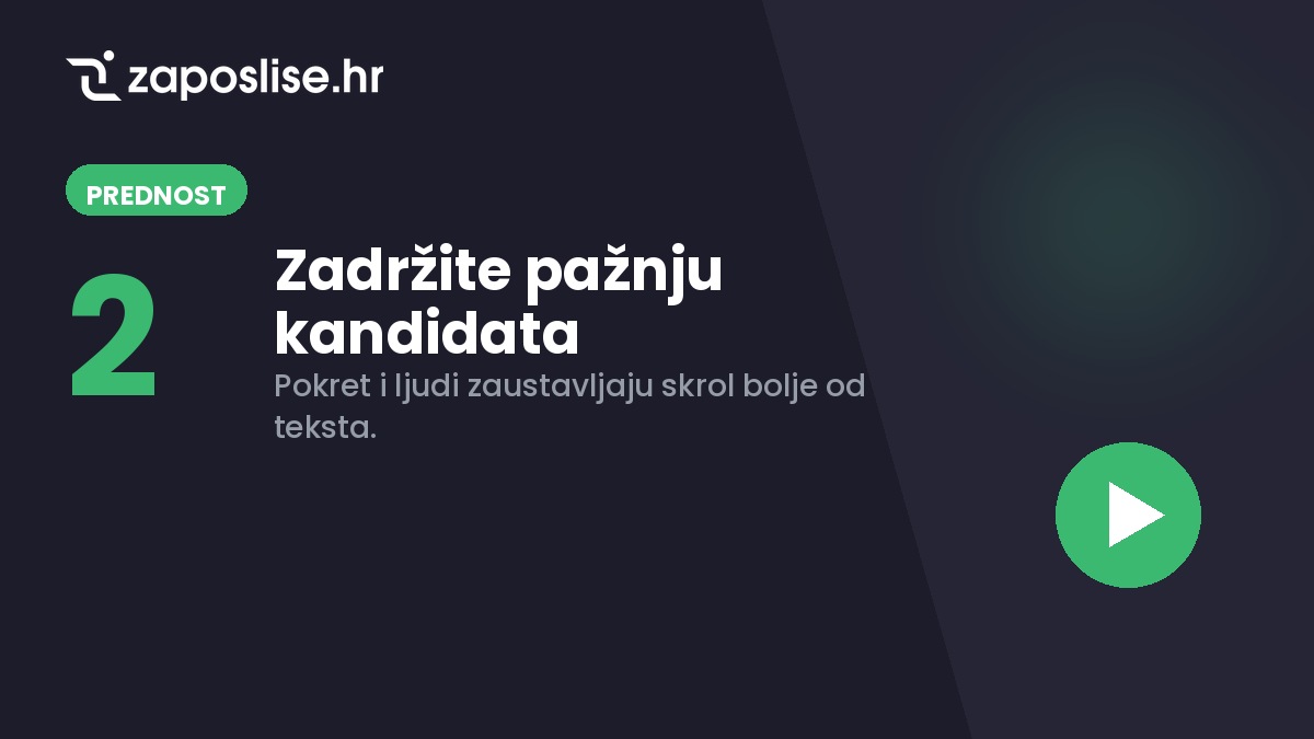 Zadržite pažnju kandidata