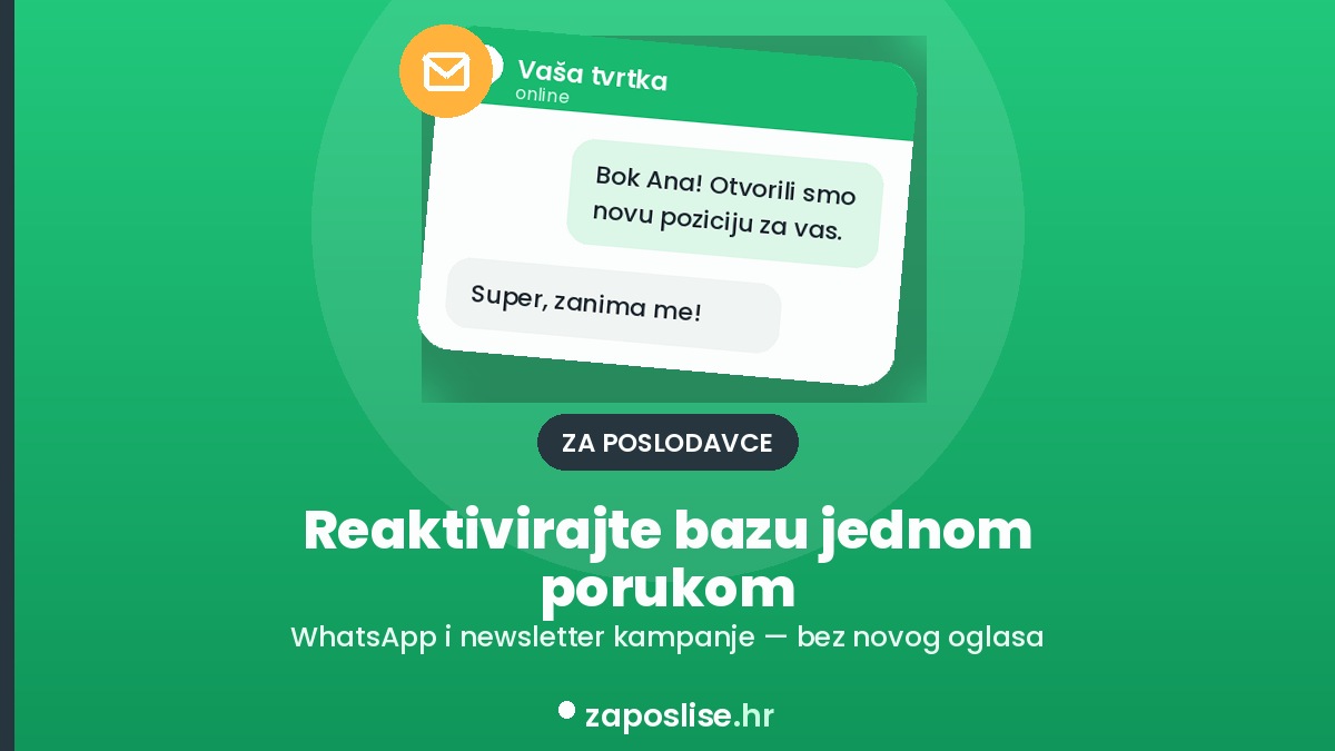 WhatsApp i newsletter kampanje: reaktivirajte bazu kandidata