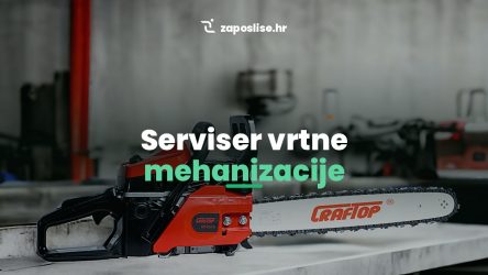 Posao, serviser, vrt, vrtna mehanizacija