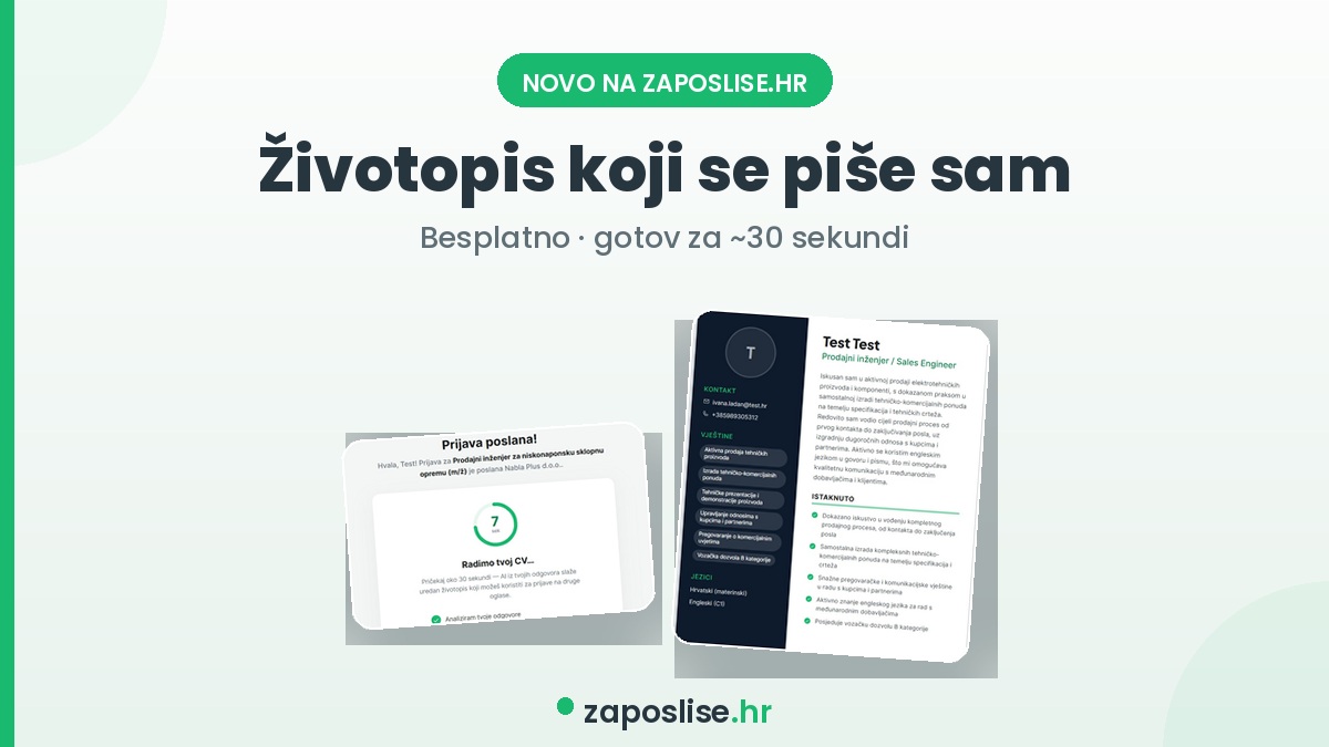 Životopis jednostavno, učinkovito, besplatno