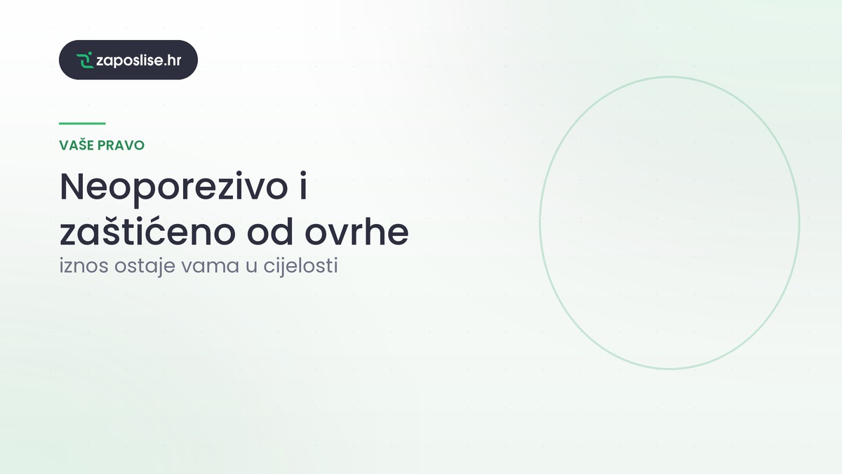 Iznos neoporeziv, zaštićen od poreza